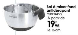 Chefs&Co - Bol À Mixer Fond Antidérapant  offre à 19,95€ sur Culinarion