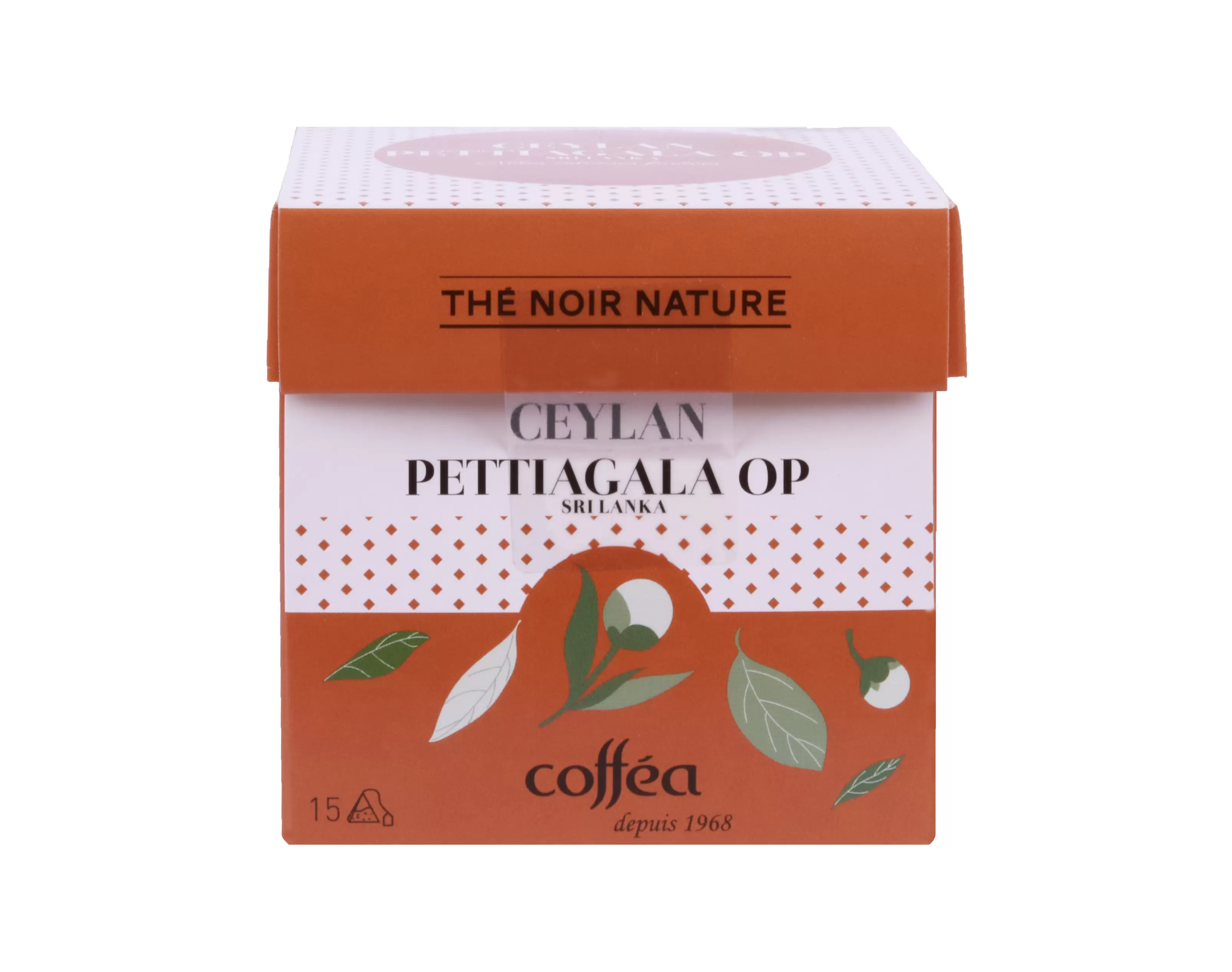 Boîte 15 sachets Thé Noir Ceylan Pettiagala OP offre à 10,95€ sur Coffea