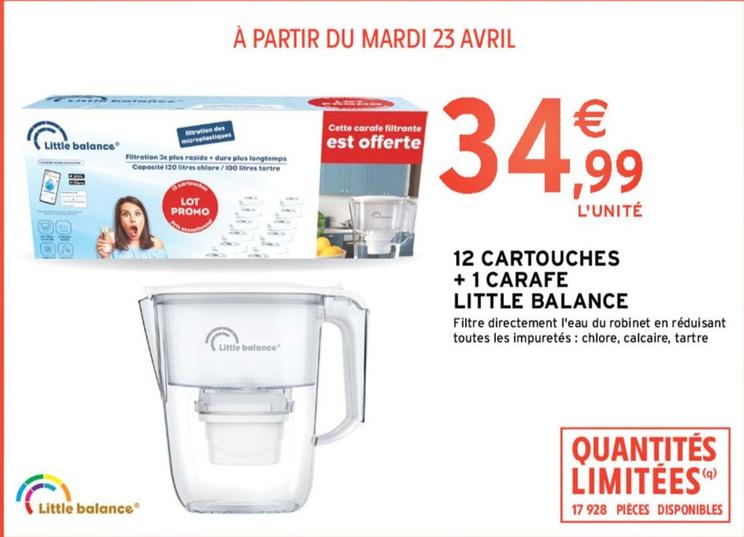 Little Balance - 12 Cartouches + 1 Carafe offre à 34,99€ sur Intermarché Contact