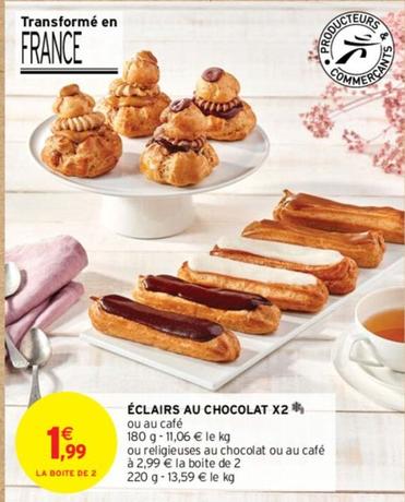 Éclairs Au Chocolat offre à 1,99€ sur Intermarché Contact