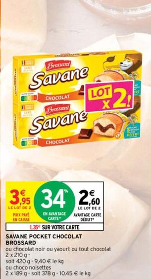 Brossard - Savane Pocket Chocolat offre à 3,95€ sur Intermarché Contact
