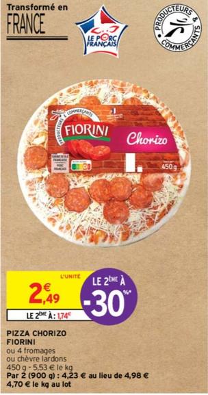 Fiorini - Pizza Chorizo offre à 2,49€ sur Intermarché Contact