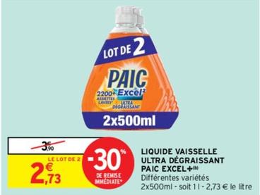 Paic - Liquide Vaisselle Ultra Dégraissant offre à 2,73€ sur Intermarché Contact