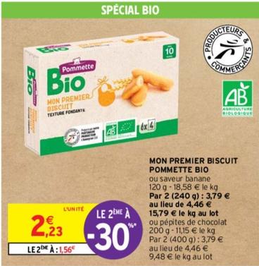 Pommette Bio - Mon Premier Biscuit  offre à 2,23€ sur Intermarché Contact