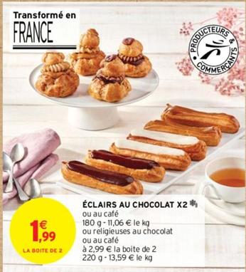 Éclairs Au Chocolat offre à 1,99€ sur Intermarché Contact