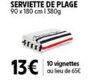 Serviette de Plage offre à 13€ sur Intermarché Express
