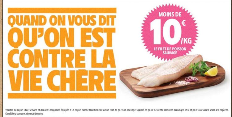 Le Filet De Poisson Sauvage offre à 10€ sur Intermarché Express