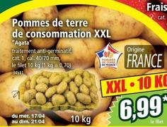 Pommes de terre offre à 6,99€ sur Norma