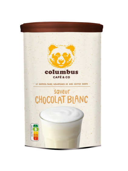 Chocolat chaud blanc (poudre) offre à 5,8€ sur Columbus Café