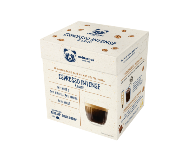 L'Espresso intense & latte Dolce Gusto®x12 offre à 5,5€ sur Columbus Café
