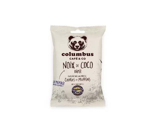 Noix de coco râpée Sainte Lucie x Columbus offre à 0,9€ sur Columbus Café