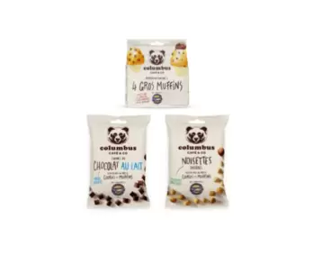 Lot Muffins Choco noisette offre à 8,25€ sur Columbus Café