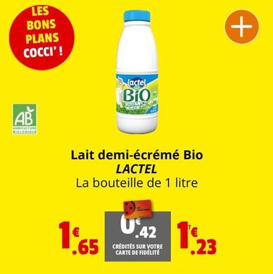 Lactel - Lait Demi Écrémé Bio offre à 1,65€ sur Coccinelle Express