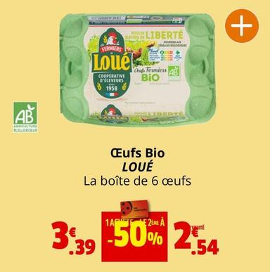 Loué - Œufs Bio offre à 2,54€ sur Coccinelle Express