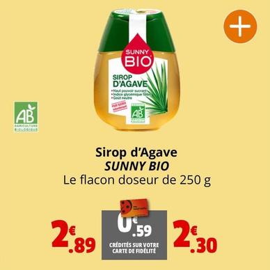 Sunny Bio - Sirop D'Agave offre à 2,3€ sur Coccinelle Express