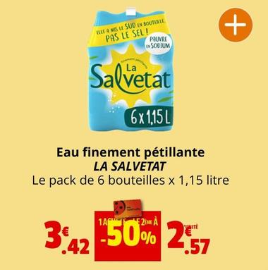 La Salvetat - Eau Finement Pétillante offre à 2,57€ sur Coccinelle Express
