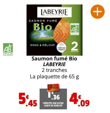 Labeyrie - Saumon Fumé Bio offre à 4,09€ sur Coccinelle Express