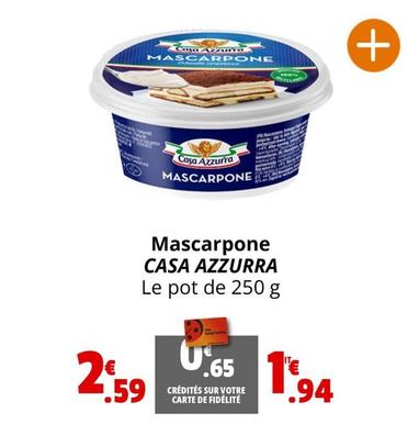 Casa Azzurra - Mascarpone offre à 2,59€ sur Coccinelle Express