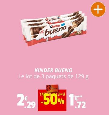 Kinder - Bueno offre à 2,29€ sur Coccinelle Express