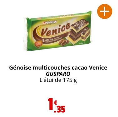 Gusparo - Génoise Multicouches Cacao Venice offre à 1,35€ sur Coccinelle Express