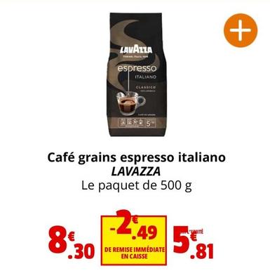 Lavazza - Café Grains Espresso Italiano offre à 5,81€ sur Coccinelle Express