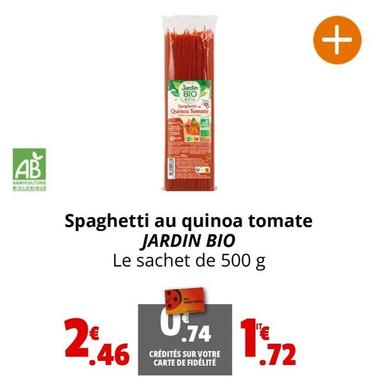 Jardin Bio - Spaghetti Au Quinoa Tomate offre à 2,46€ sur Coccinelle Express