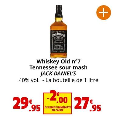 Jack Daniel's - Whiskey Old N°7 Tennessee Sour Mash offre à 27,95€ sur Coccinelle Express