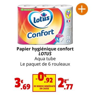 Lotus - Papier Hygiénique Confort offre à 2,77€ sur Coccinelle Express