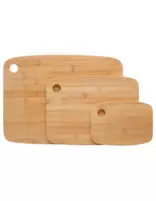 Lot Planche à découper bambou Lot de 3 offre à 7,99€ sur Marché aux Affaires