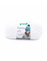 Pelote Funny uni 100g blanc offre à 4,89€ sur Marché aux Affaires