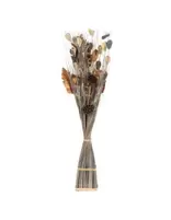 Fagot bouquet fleurs séchées Hauteur Gris/naturel 105 cm. offre à 13,99€ sur Marché aux Affaires