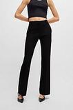 Pantalon bootcut Regular Fit en tissu stretch, Noir offre à 179,95€ sur Hugo Boss