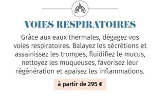 Voies Respiratoires offre à 295€ sur ValVital