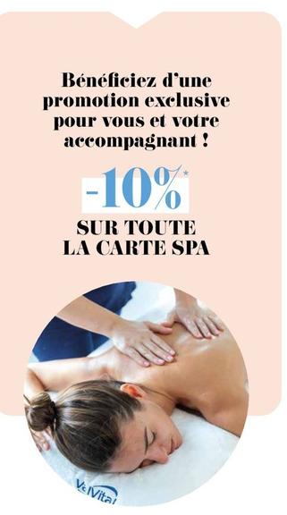 Sur Toute La Carte Spa offre sur ValVital