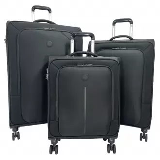 Lot 3 valises souples Delsey Caracas dont une valise cabine 55cm offre à 180€ sur Bleu Cerise