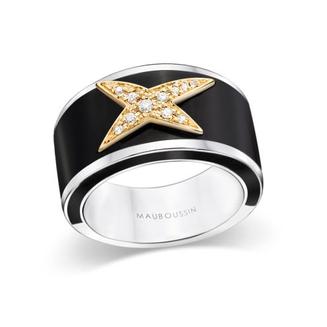 Bague La Star de la Côte d'Azur, laque noire et or jaune offre à 723,75€ sur Mauboussin