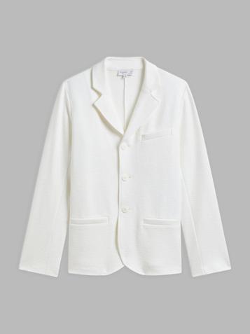 Veste Gars en coton uni blanc offre à 425€ sur Agnès b.