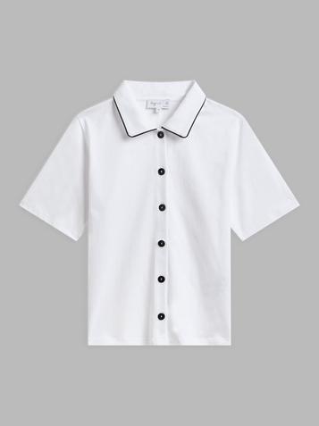 Chemise Thaïs en coton blanc offre à 135€ sur Agnès b.