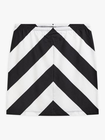 Mini jupe graphique à rayures noir et blanc offre à 105€ sur Agnès b.