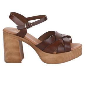 Nu pieds femme - Marron fonce