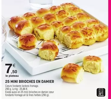 25 Mini Brioches En Damier offre à 7,5€ sur E.Leclerc