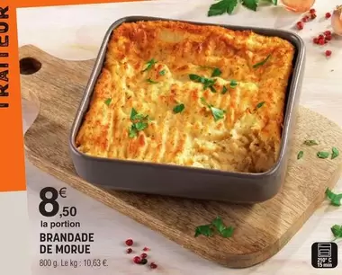 Brandade De Morue offre à 8,5€ sur E.Leclerc