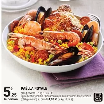 Paëlla Royale offre à 5,25€ sur E.Leclerc