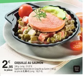 Coquille Au Saumon offre à 2,95€ sur E.Leclerc