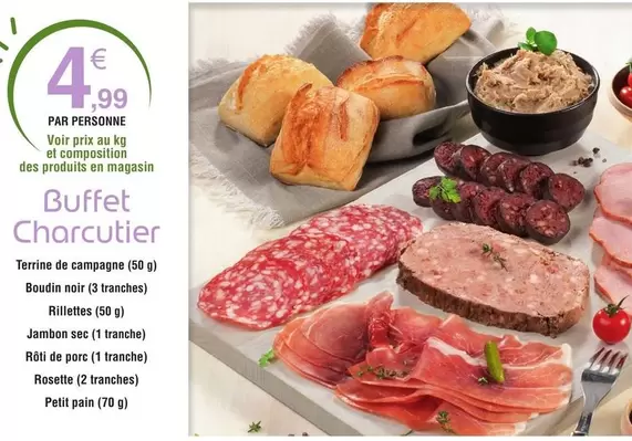 Buffet Charcutier offre à 4,99€ sur E.Leclerc