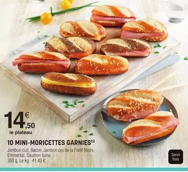 10 Mini-Morcettes Garnies offre à 14,5€ sur E.Leclerc