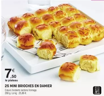 25 Mini Brioches En Damier offre à 7,5€ sur E.Leclerc