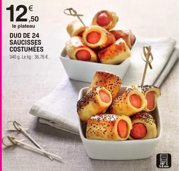 Duo De 24 Saucisses Costumées offre à 12,5€ sur E.Leclerc