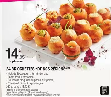 De Nos Regions - 24 Briochettes offre à 14,95€ sur E.Leclerc