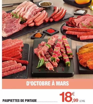 Paupiettes De Pintade offre à 18,99€ sur E.Leclerc